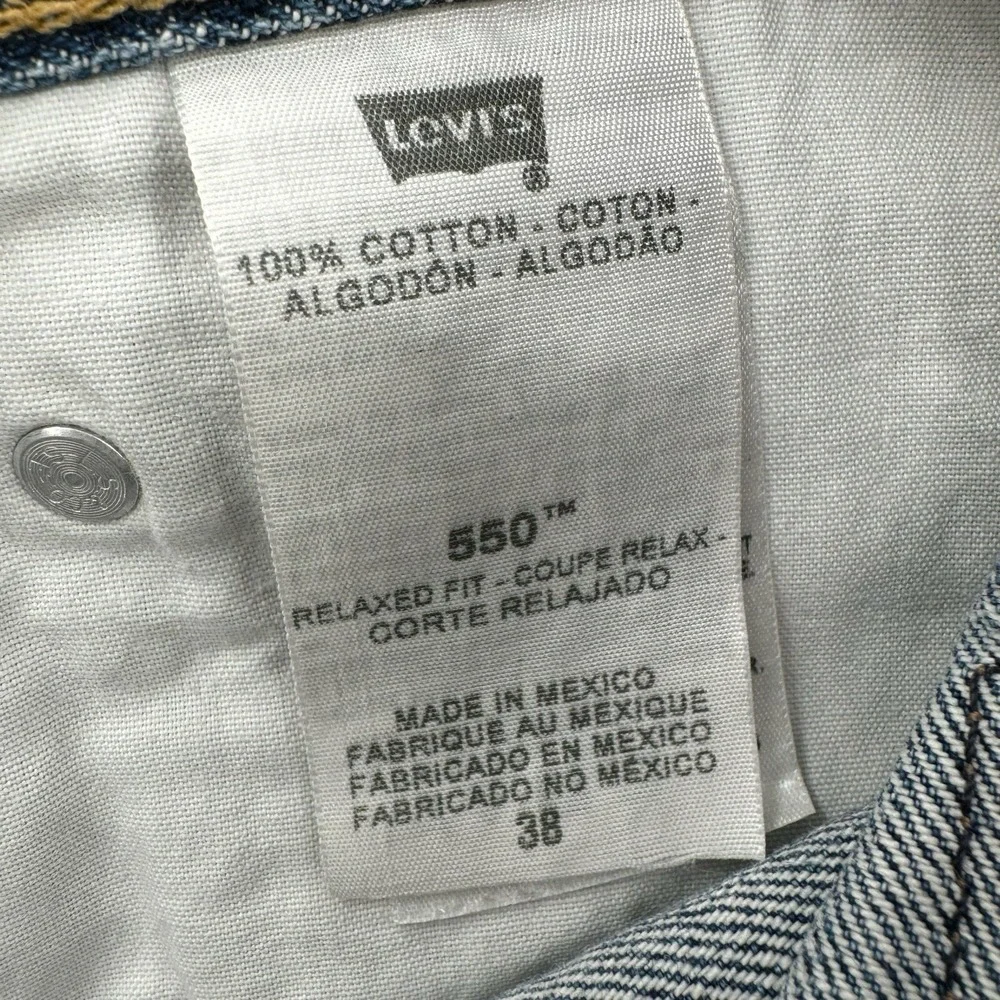 Levis 550 Shorts Mens 38‎ Jorts Denim Y2K Baggy Medium Wash Cotton Skater Grunge